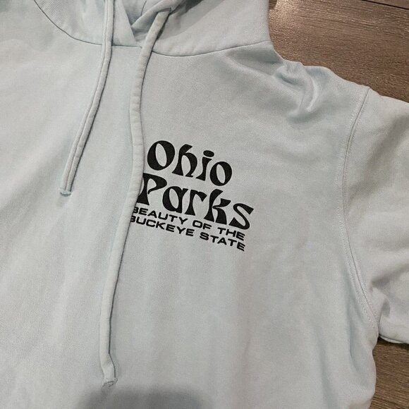 PUBLIC Lands Hoodie Size SM Ohio Parks Made In USA Blue Beauty Of Buckeye State - Picture 2 of 5